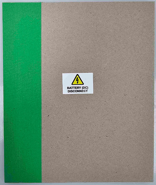 Sticker Book - Battery DC Disconnect 10P
